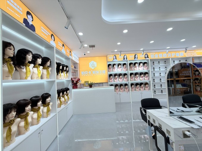 铂贝卡假发-假发连锁品牌-铂贝卡门店实景图1