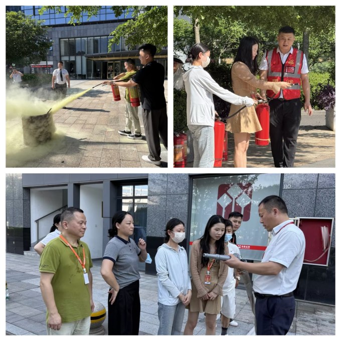 铂贝卡总部全员参与消防应急演练-铂贝卡-假发连锁品牌-高端假发